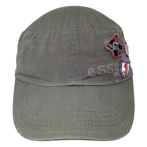 Esserk Slideback Cadet Army Cap Green One Size Adjustable Embroidered Sfera